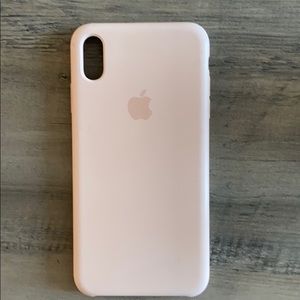 iPhone XS Max Light Pink Apple Silicone Case